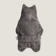 Load image into Gallery viewer, 1,7L hot water bottle with  100% cotton terry fabric cover GREY