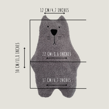 Load image into Gallery viewer, wrmflasche, wärmflasche kinder tier, wärmeflasche mit kuschelweichem katze, mit bezug, bettflasche, kleine, groß 1 liter, baby, mini, wrmekissen, Jugendliche, Erwachsene, Bär, wrmflasche mit bezug