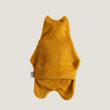 Load image into Gallery viewer, 1,7L hot water bottle with  100% cotton terry fabric cover ORANGE